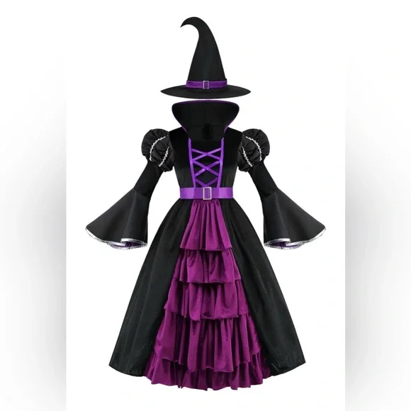 Girls💜Witch Costume - Picture 2 of 10